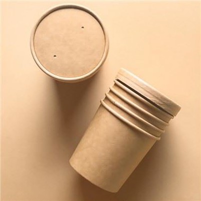 Contenitori di carta kraft da 16 once con coperchi ventilati